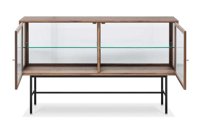Sidebord Jelric 42 cm dybde 150 cm bredde 90 cm høyde - Valnøttfarget - Oppbevaring - Oppbevaringsmøbler - Sideboard & skjenk