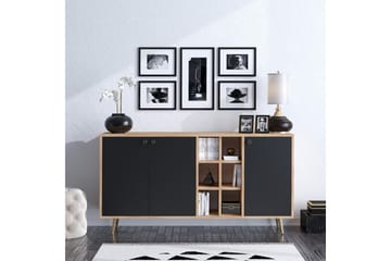 Sidobord Ek|Svart - Natur/Antracit - Oppbevaring - Oppbevaringsmøbler - Sideboard & skjenk