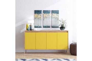 Sidobord Guld|Ek|Gul - Oppbevaring - Oppbevaringsmøbler - Sideboard & skjenk