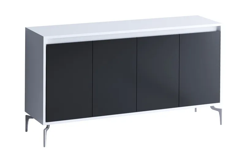 Sidobord Svart|Vit