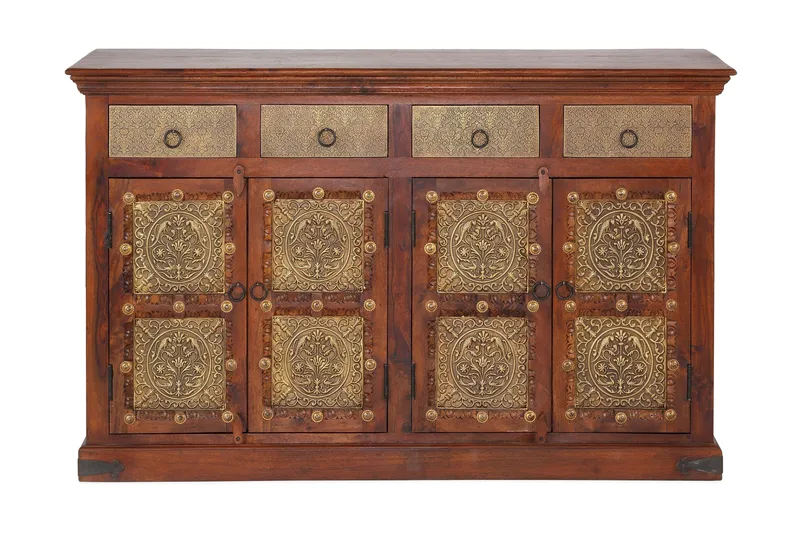 Silian Skjenk 180 cm - Akasie Brun - Oppbevaring - Oppbevaringsmøbler - Sideboard & skjenk