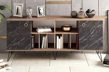 Sincerely Sidebord 180 cm - Valnøtt|Svart - Oppbevaring - Oppbevaringsmøbler - Sideboard & skjenk