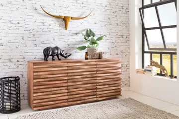 Skänk Wohnling Trä, Natur - Oppbevaring - Oppbevaringsmøbler - Sideboard & skjenk
