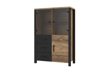 Skarebol TV-møbelsett - Svart/Tre/Natur - Oppbevaring - Oppbevaringsmøbler - Sideboard & skjenk