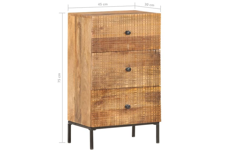 Skjenk 45x30x75 cm heltre mango -   - Sideboard & skjenk