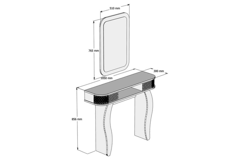 Skjenk Amtorp 105 cm - Hvit - Sideboard & skjenk