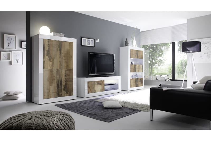 Skjenk Astal 102x43 cm - Hvit Highlighter - Sideboard & skjenk