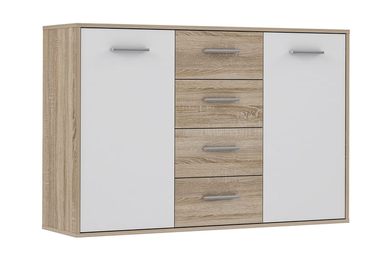 Skjenk Barnitz 34x123 cm - Brun | Hvit - Sideboard & skjenk