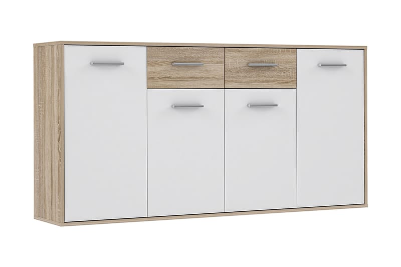 Skjenk Barnitz 34x162 cm - Brun | Hvit - Sideboard & skjenk