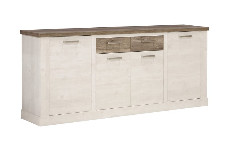 Skjenk Breage 41x213 cm - Brun | Hvit - Sideboard & skjenk