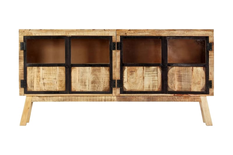 Skjenk brun og svart 160x30x80 cm grov heltre mango - Sideboard & skjenk