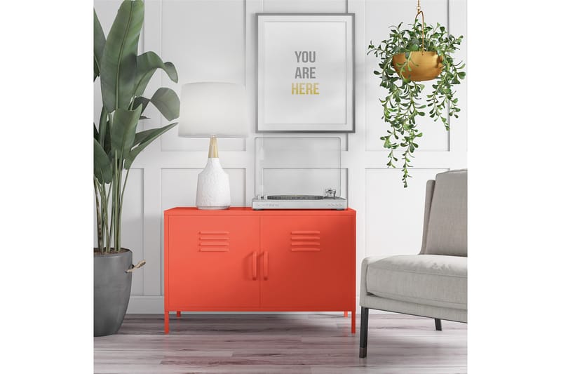 Skjenk CacHe 100x40 cm 2 Dører Oransje - Novogratz - Sideboard & skjenk