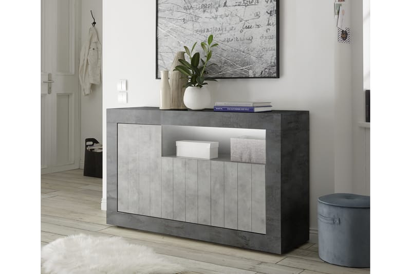 Skjenk Calpino Medio 138 cm - Grå - Sideboard & skjenk