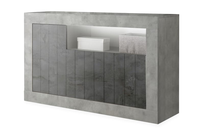 Skjenk Calpino Medio 138 cm - Gråmelert - Sideboard & skjenk