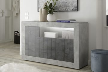 Skjenk Calpino Medio 138 cm - Gråmelert - Oppbevaring - Oppbevaringsmøbler - Sideboard & skjenk