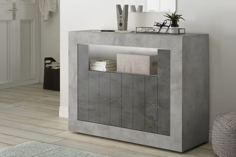 Skjenk Calpino Piccolo 110 cm - Gråmelert - Sideboard & skjenk