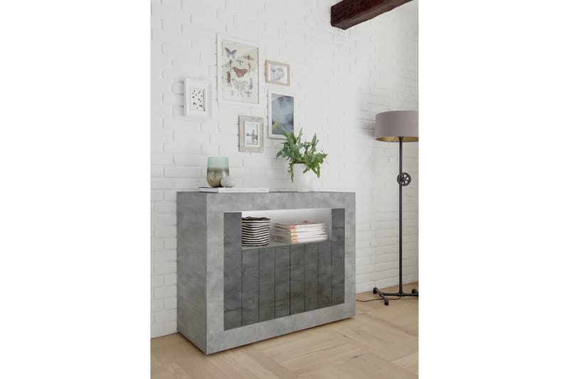 Skjenk Calpino Piccolo 110 cm - Gråmelert - Sideboard & skjenk