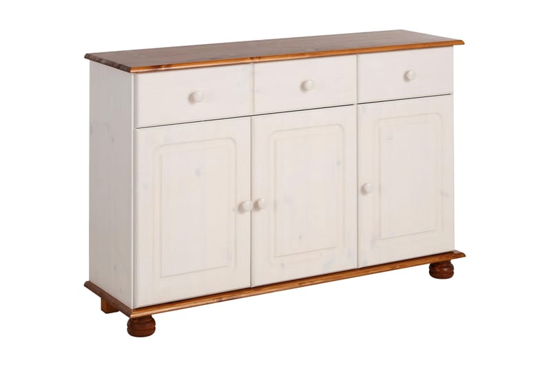 Skjenk Estinne 118 cm - Hvit|Brun - Oppbevaring - Oppbevaringsmøbler - Sideboard & skjenk