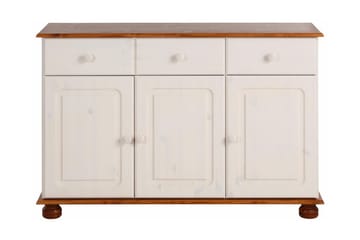 Skjenk Estinne 118 cm - Hvit|Brun - Oppbevaring - Oppbevaringsmøbler - Sideboard & skjenk