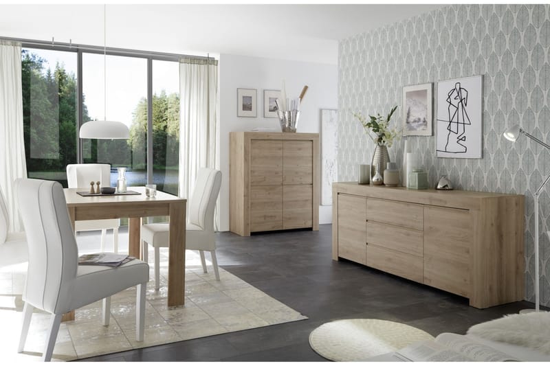 Skjenk Firenze 184 cm - Brun - Sideboard & skjenk