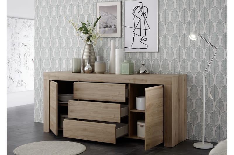 Skjenk Firenze 184 cm - Brun - Sideboard & skjenk