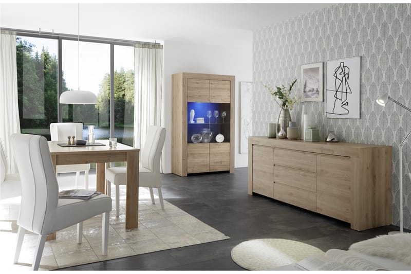 Skjenk Firenze 184 cm - Brun - Sideboard & skjenk