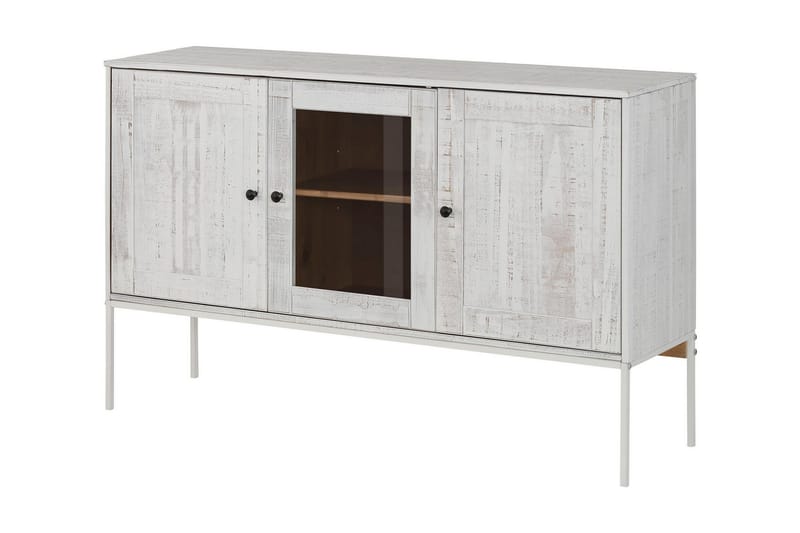 Skjenk Franja 130 cm - Beige|Hvit - Sideboard & skjenk