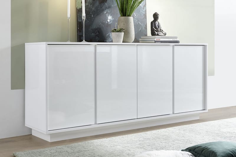 Skjenk Ghiaccio 180x43 cm - Hvit Highlighter - Sideboard & skjenk