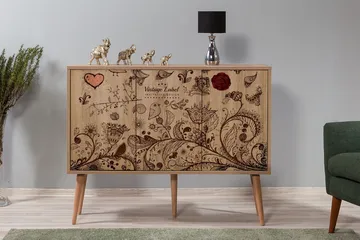 Skjenk Gillberga 120 cm - Brun - Oppbevaring - Oppbevaringsmøbler - Sideboard & skjenk