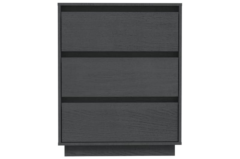 Skjenk grå 60x34x75 cm heltre furu - Grå - Sideboard & skjenk