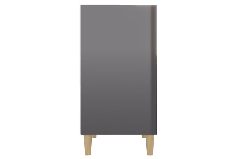 Skjenk høyglans grå 57x35x70 cm sponplate - Grå - Sideboard & skjenk