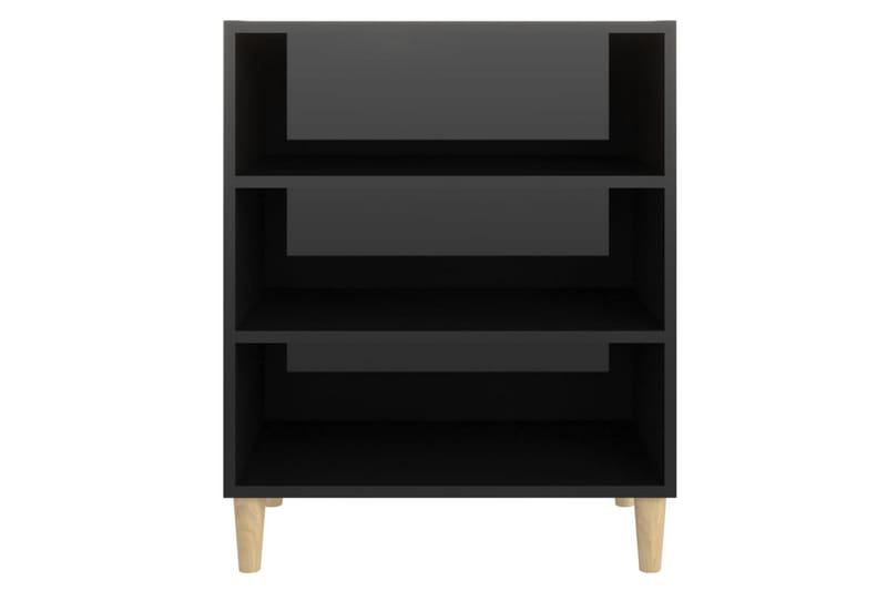 Skjenk høyglans svart 57x35x70 cm sponplate - Svart - Sideboard & skjenk