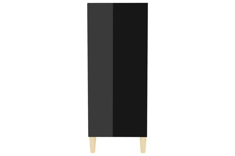 Skjenk høyglans svart 57x35x90 cm sponplate - Svart - Sideboard & skjenk