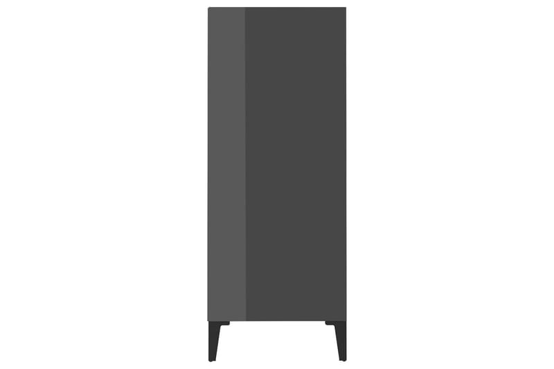 Skjenk höyglans grå 57x35x90 cm sponplate - Grå - Sideboard & skjenk