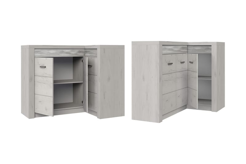 Skjenk Indianapolis 131x42x104 cm - Brun - Oppbevaring - Oppbevaringsmøbler - Sideboard & skjenk