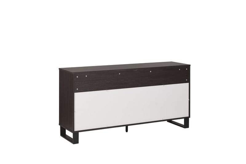 Skjenk lyst tre/svart ELDA - Tre/Natur - Oppbevaring - Oppbevaringsmøbler - Sideboard & skjenk