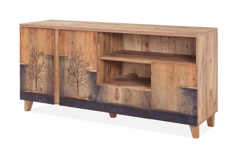 Skjenk Masako Tresilhuett - Brun/Grå - Sideboard & skjenk