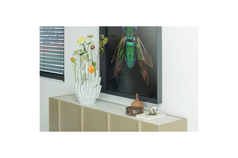 Skjenk Morya 197 cm - Grå - Oppbevaring - Oppbevaringsmøbler - Sideboard & skjenk