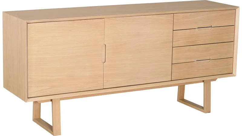 Skjenk Norvik - Brunlakkert, hvitpigmentert eikefiner - Oppbevaring - Oppbevaringsmøbler - Sideboard & skjenk