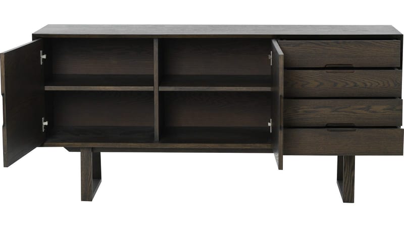 Skjenk Norvik - brunlakkert eikefiner og hvitpigmentert finish - Oppbevaring - Oppbevaringsmøbler - Sideboard & skjenk