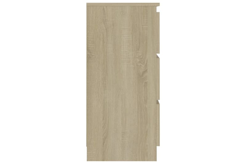 Skjenk sonoma eik 60x35x76 cm sponplate - Brun - Sideboard & skjenk