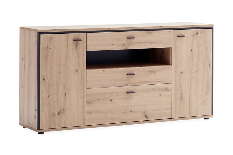 Skjenk Spinos 183 cm - Eik/Antrasitt - Sideboard & skjenk