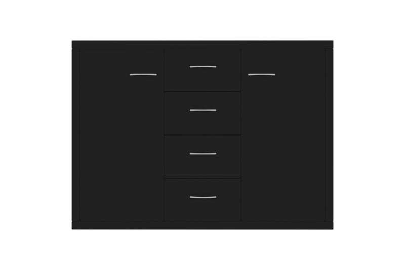 Skjenk svart 88x30x65 cm sponplate - Svart - Sideboard & skjenk