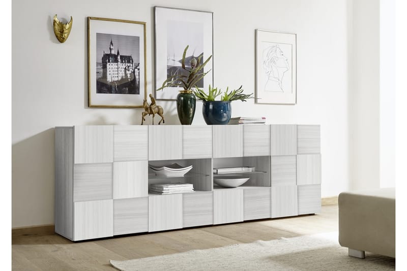 Skjenk Tabor 241x42 cm - Hvit - Sideboard & skjenk