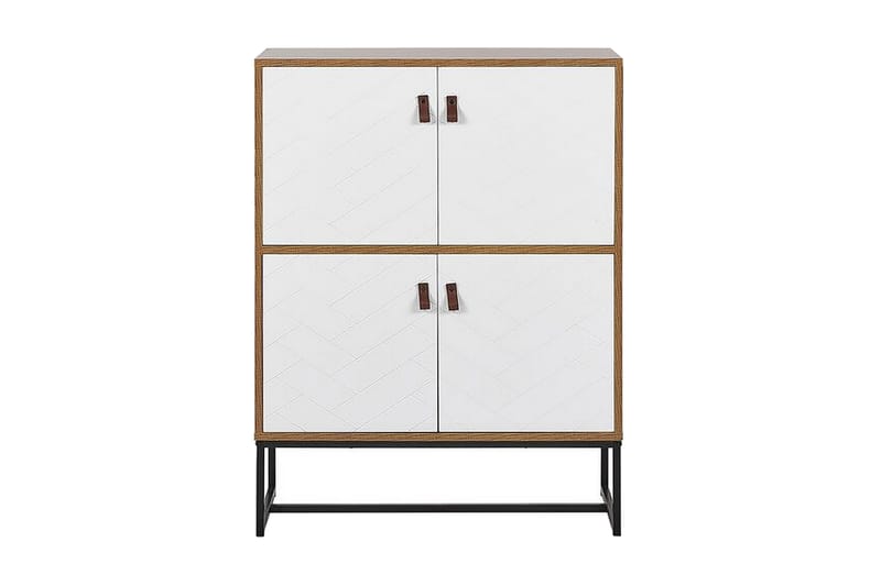 Skjenk Tajarja 76x39 cm - Lysebrun/Hvit - Sideboard & skjenk