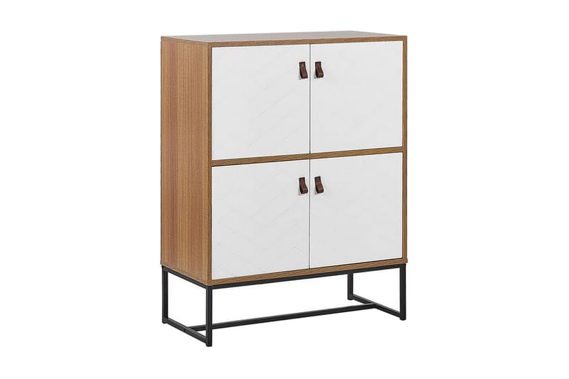 Skjenk Tajarja 76x39 cm - Lysebrun/Hvit - Sideboard & skjenk