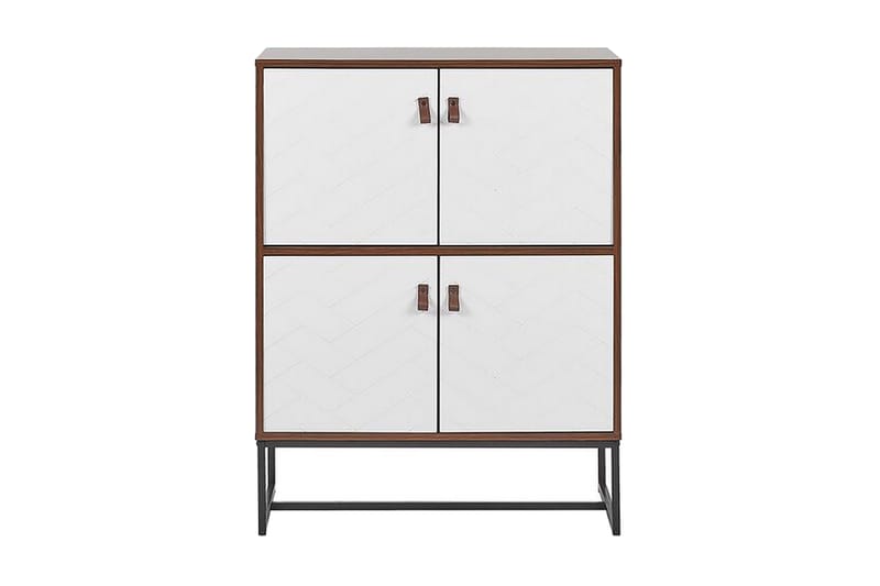 Skjenk Tajarja 76x39 cm - Mørkebrun/Hvit - Sideboard & skjenk