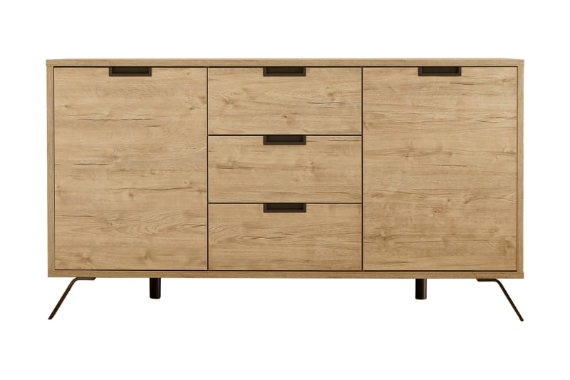 Skjenk Terreno 156 cm 2 Dører 3 Skuffer - Eik - Sideboard & skjenk