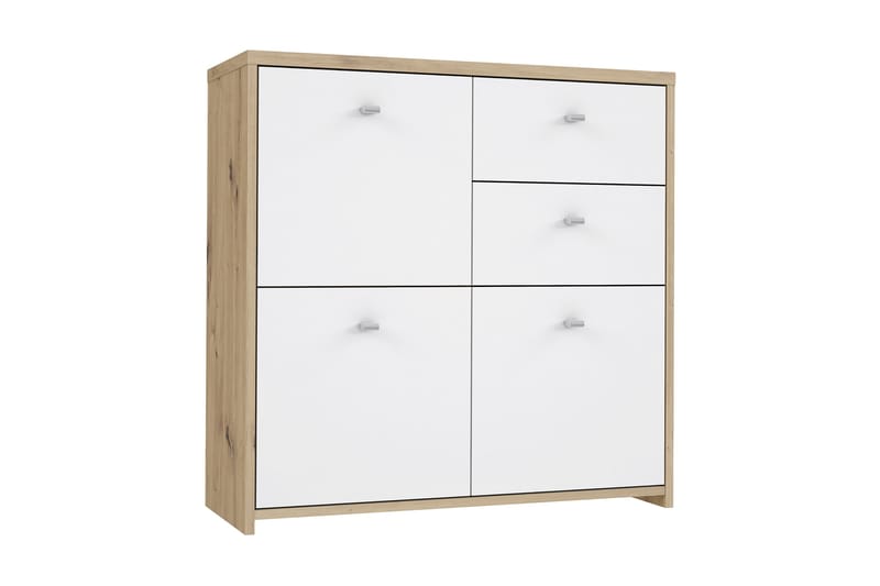 Skjenk Toledor 2 Skuffer 74x77 cm - Brun / Hvit - Sideboard & skjenk