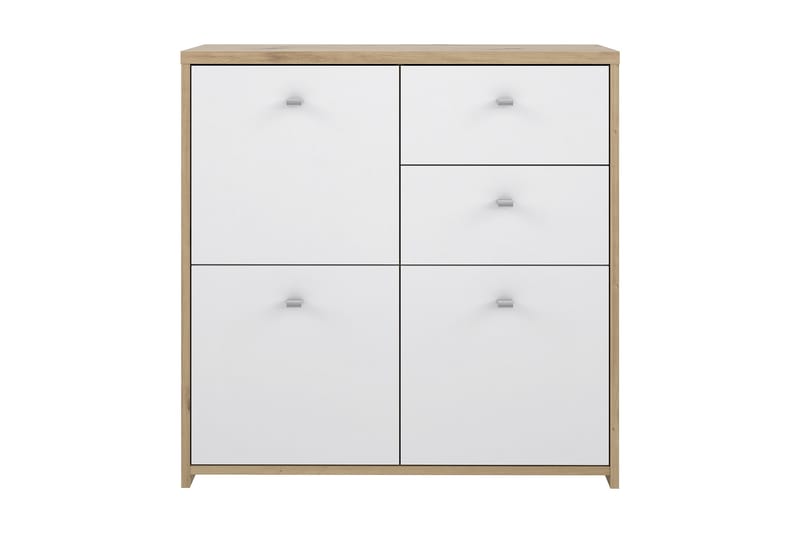 Skjenk Toledor 2 Skuffer 74x77 cm - Brun / Hvit - Oppbevaring - Oppbevaringsmøbler - Sideboard & skjenk